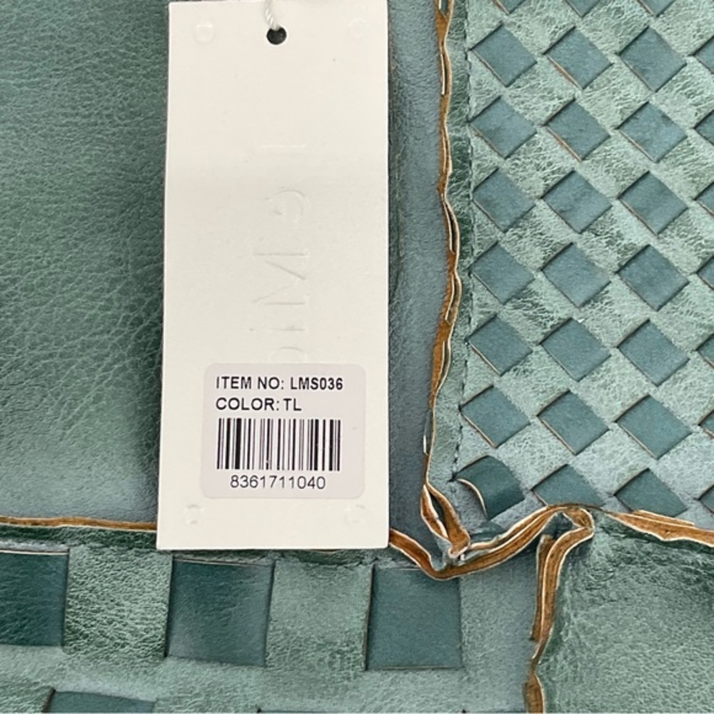 Le Miel Vegan Leather Purse NWT Aged Turquoise Color - Picture 16 of 16